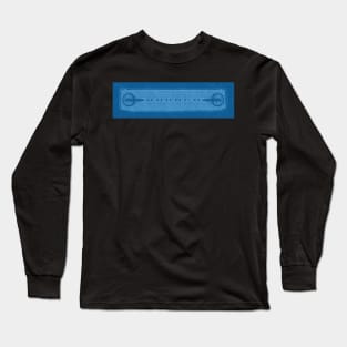 Bronco Grill Blue Print Long Sleeve T-Shirt